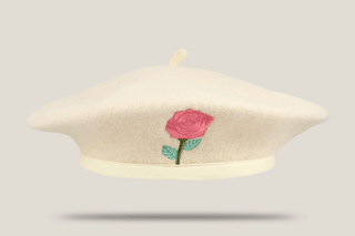 Rose Bound Wool Beret