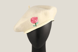 Rose Bound Wool Beret