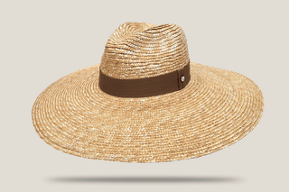 Fedora Wide Brim Wheat Straw