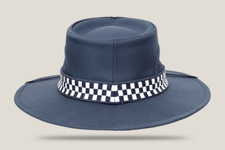 Structured Wide Brim Hat with Mesh Inserts