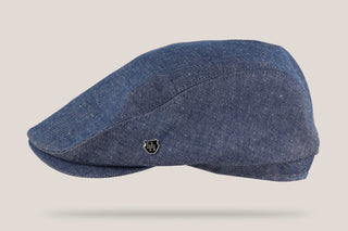 Denim and Hemp Driving Cap