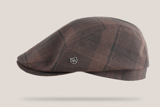 Plaid Overcheck Driving Cap Hills Hats