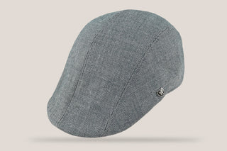 Houndstooth Wool Duckbill Hills Hats Grey S