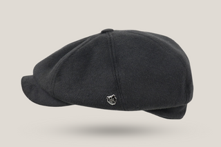 Long Pile 100% Wool Paperboy Cap