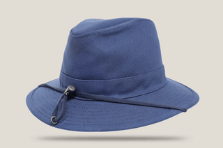 Denver Canvas Wide Brim Hills Hats Navy S