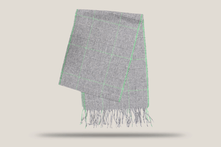 Wool Prince of Wales Scarf Hills Hats Green