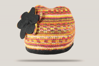 Flower Power Wool Beanie Hills Hats