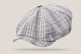 Skyline Paperboy Cap Hills Hats Silver L