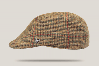 Kently Overcheck English Tweed Duckbill Cap