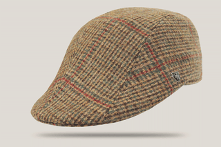 Kently Overcheck English Tweed Duckbill Cap