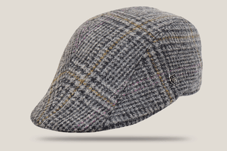 Kently Overcheck English Tweed Duckbill Cap