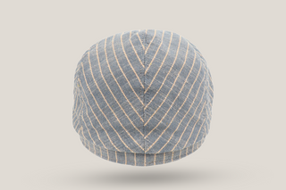 Linen Stripe 4 piece Driving Cap Hills Hats