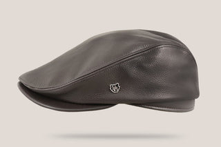 Leather Cow Nappa Driving Cap