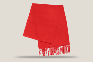 Cashmink Plain Scarf Hills Hats Red