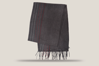 Cashmink Striped Scarf Hills Hats Red