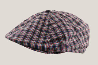 Black Check 8 piece Cheesecutter Hills Hats