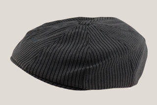 Black and Grey 8 piece Stripe Cheesecutter Hills Hats