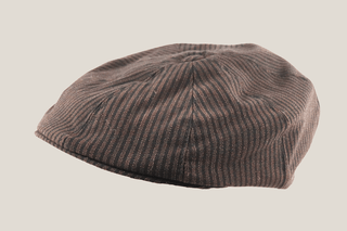 Brown and Black 8 piece Stripe Cheesecutter Hills Hats