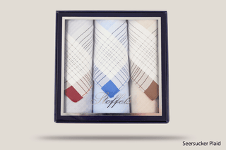Stoffels Gift Boxed Superfine Hankies 3pk Hills Hats