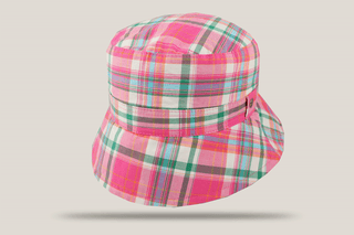Pink Plaid Nouveau Ladies Drop Brim Hills Hats