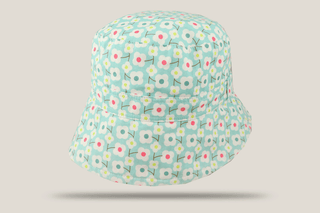 Retro Flowers Ladies Drop Brim Hills Hats