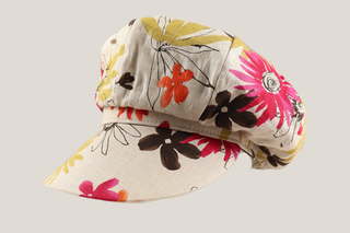 Fawn Floral Big Apple Baker Boy Hills Hats