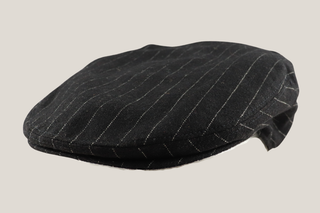 Black Pin Stripe Traditional Cheesecutter Hills Hats