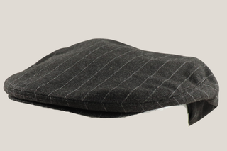 Charcoal Stripe Traditional Cheesecutter Hills Hats
