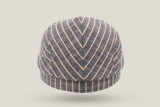 Linen Stripe Driving Cap Hills Hats
