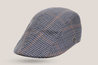 Home Check English Wool Tweed Duckbill Cap Hills Hats