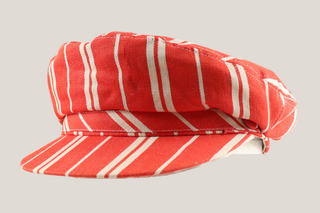 Red and White Striped Boating Cap Hills Hats