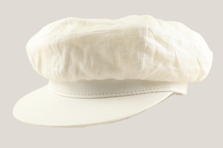 Metallic Cream Linen Baker Boy Hills Hats