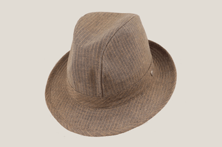 Dublin Stipes Brown Traditional Trilby Hills Hats