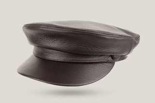 Leather Cow Nappa Boating Cap