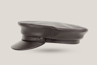 Leather Cow Nappa Boating Cap