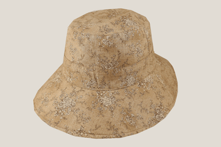 Light Brown Floral Ladies Widebrim Hills Hats