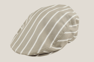 Pleated Back Striped Cheesecutter Hills Hats