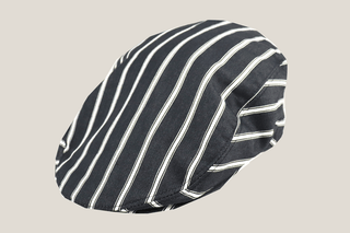 Pleated Back Striped Cheesecutter Hills Hats