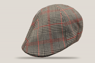 Sideways Red Prince of Wales 6 Piece Duckbill Hills Hats