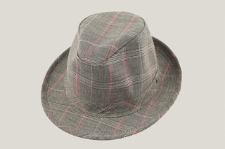Wall St Grey and Pink Mod Trilby Hills Hats