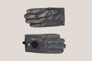 Sheepskin Leather Driving Gloves With Dome