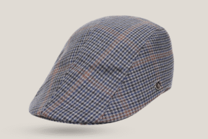 Home Check English Wool Tweed Duckbill Cap